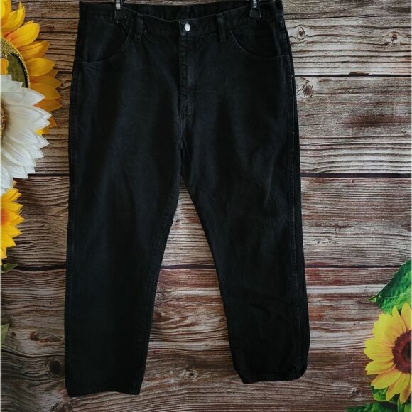 Rustler Mens Black Jeans 38X29 Pre-owned - Picture 1 of 4